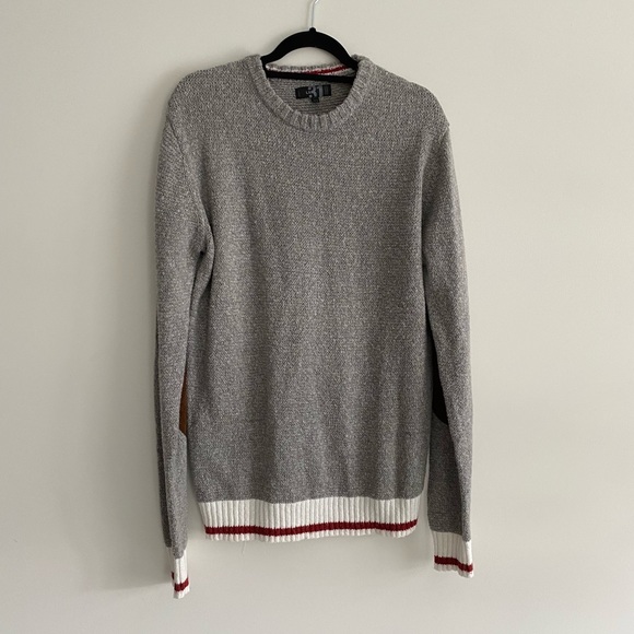 MENS Grey Knit Sweater - Picture 1 of 5